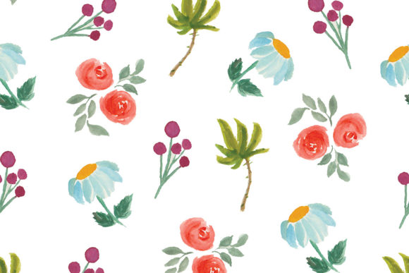 Download Retro Flower Pattern Seamless Vector - Premium Resources