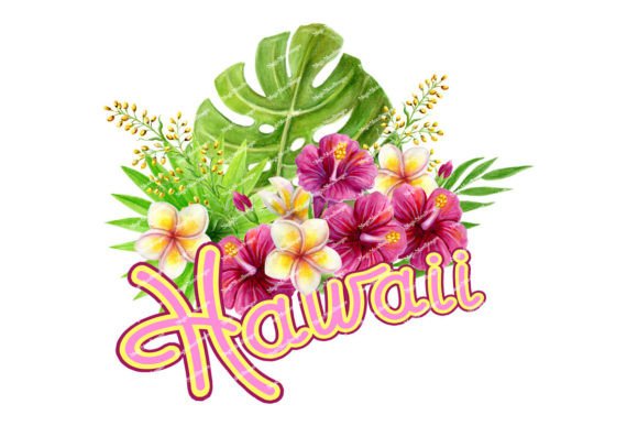 Download Hawaii Sublimation Design Tropic Flowers - Premium Bundle