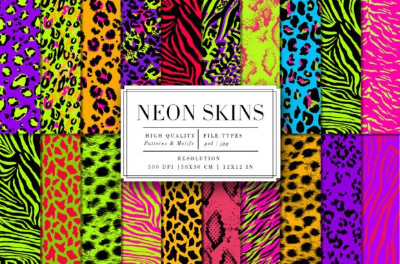 Download Neon Skin | 20 Seamless Patterns - Neon Collection