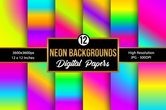 Download Neon Colors Gradient Background Papers - Neon Collection