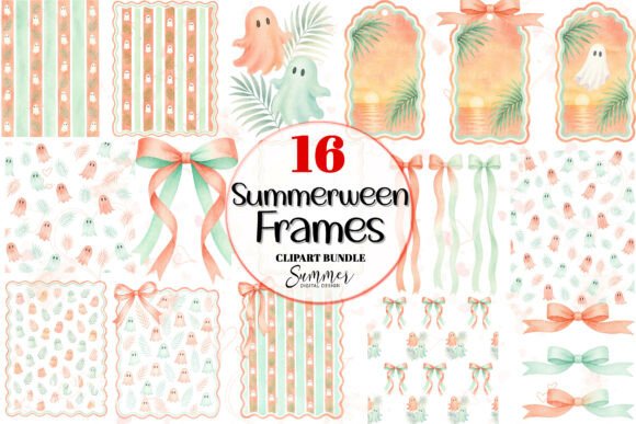 Download Summerween PNG Tropical Coral Mint Ghost - Tropic Collection